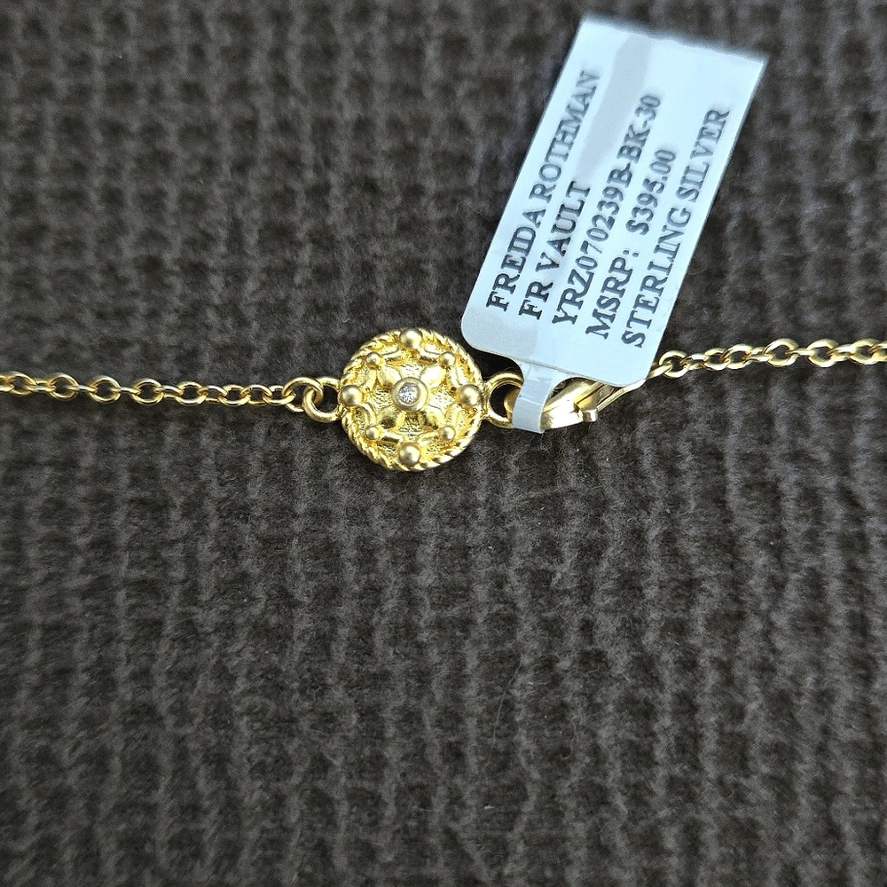 Freida Rothman Long Starburst🎇 Necklace with Gold💛 Chain⛓️ Tassel - NWT - Picture 5 of 16